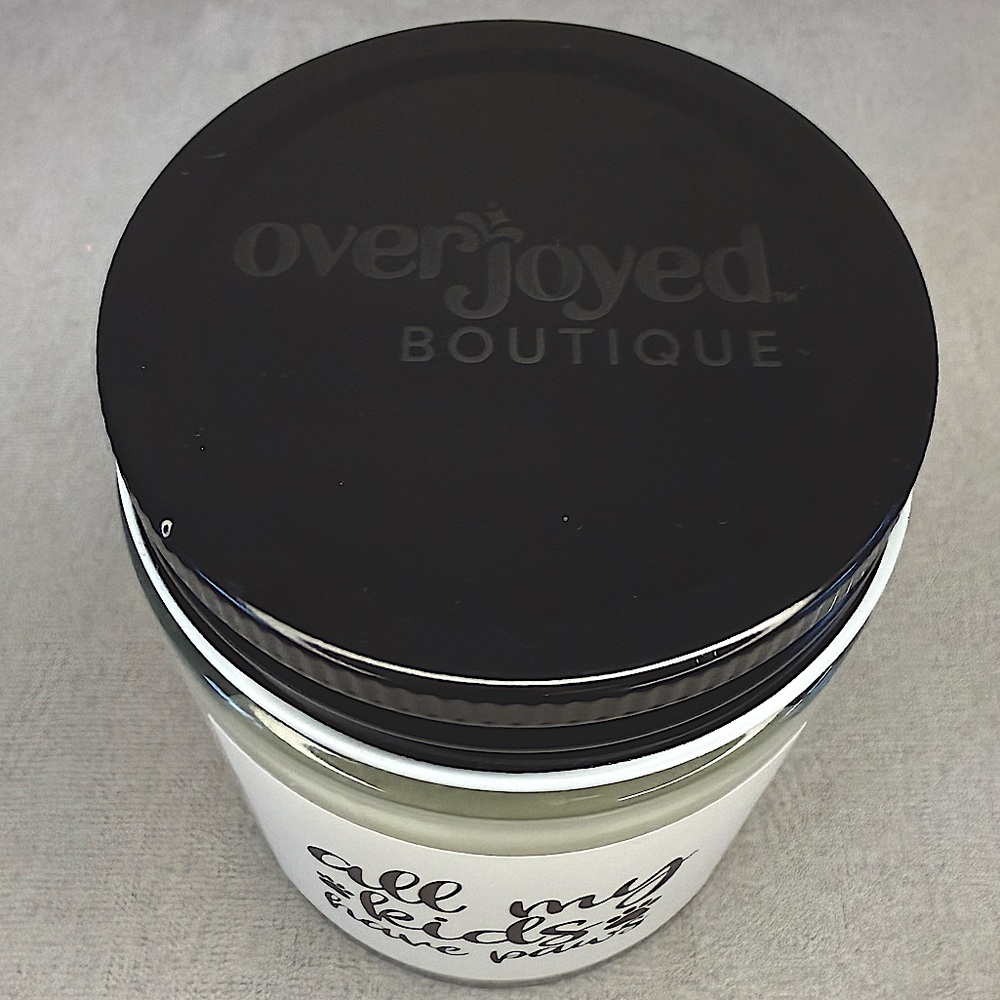 Glass Candle ‘Peony Petals’ — “All My Kids Have Paws”, 8oz, Overjoyed Boutique - Picture 9 of 11